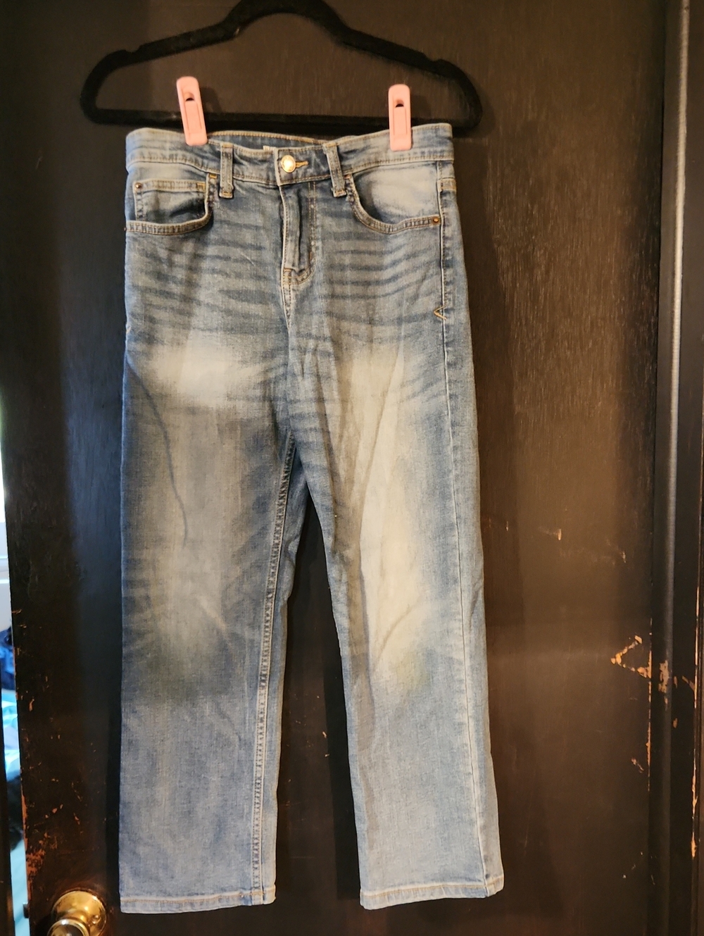 Boys Size 12 Cat & Jack Light Blue Straight Jeans. Gently Used